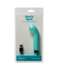 Sara's Spot Rechargeable Bullet With Removable G-spot Sleeve Teal
