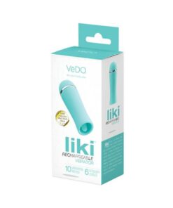 Vedo Liki Rechargeable Flicker Vibe Tease Me Turquoise