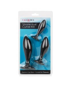 Silicone Anal Curve Kit Black
