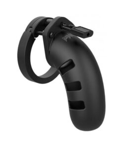 Man Cage Model 17 - Chastity - 4.5" - Silicone Cock Cage - Black