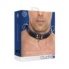 Ouch Deluxe Bondage Collar - One Size - Blue