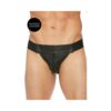 Ouch Jock Front Zip Black S/m