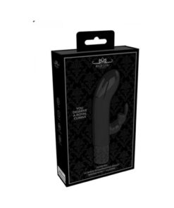 Royal Gems - Dazzling - Silicone Rechargeable Bullet - Black