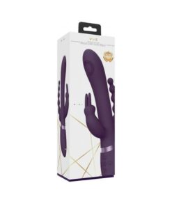 Vive - Rini Rechargeable Pulse-wave Triple-motor Silicone Rabbit - Purple