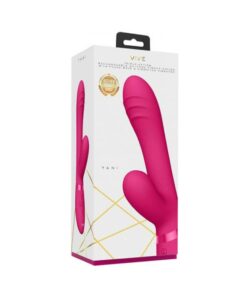 Vive - Tani Rechargeable Pulse-wave Triple-motor Finger Motion Silicone Vibrator - Pink
