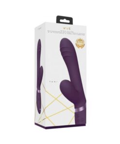 Vive - Tani Rechargeable Pulse-wave Triple-motor Finger Motion Silicone Vibrator - Purple