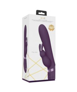 Vive - Taka Rechargeable Auto-inflatable Triple-motor Silicone Rabbit - Purple