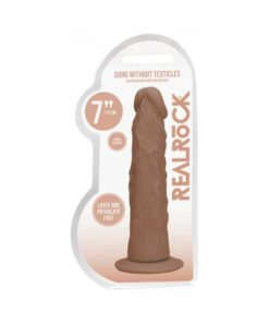 Real Rock Realistic Dildo - 7" - 17 Cm - Mocha