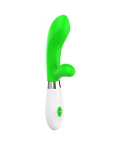 Luna Neon Achilles Ultra-soft Silicone Dual Stimulator Green