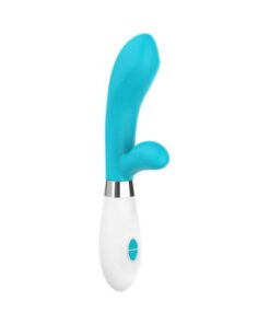 Luna Neon Achilles Ultra-soft Silicone Dual Stimulator Turquoise