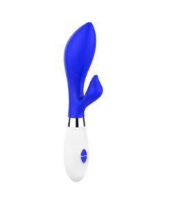 Luna Neon Achelois Ultra-soft Silicone Dual Stimulator Blue