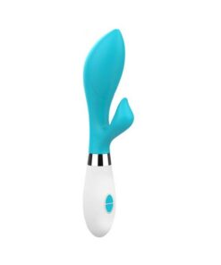 Luna Neon Achelois Ultra-soft Silicone Dual Stimulator Turquoise