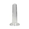 Realrock Crystal Clear Non-realistic Dildo With Suction Cup 5.3 In. Translucent