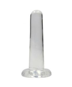 Realrock Crystal Clear Non-realistic Dildo With Suction Cup 5.3 In. Translucent