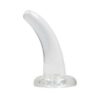 Realrock Crystal Clear Non-realistic Dildo With Suction Cup 4.5 In. Translucent