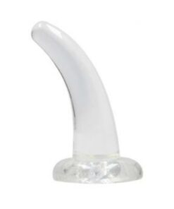 Realrock Crystal Clear Non-realistic Dildo With Suction Cup 4.5 In. Translucent
