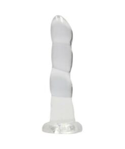 Realrock Non Realistic Dildo W Suction Cup 7in Transparent