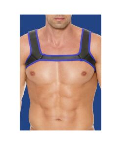 Ouch Neoprene Harness S/m Blue
