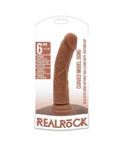 Realrock Curved Dildo 6 Tan