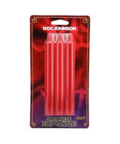 Japanese Drip Candles 3pk Red