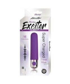 Exciter Travel Vibe Rechargeable Silicone Purple