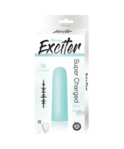 Exciter Mini Vibe Rechargeable Silicone Aqua
