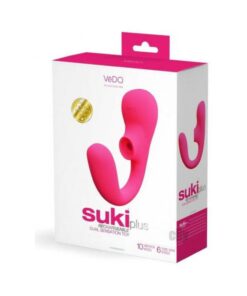 Vedo Suki Plus Rechargeable Dual Sonic Vibe Foxy Pink