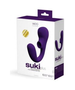 Vedo Suki Plus Rechargeable Dual Sonic Vibe Deep Purple