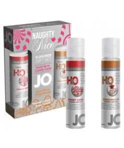 JO Naughty Or Nice Lube Gift Set Candy Cane & Gingerbread