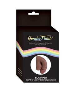 Gender Fluid Equipped Soft Packer 5 In. Light Brown