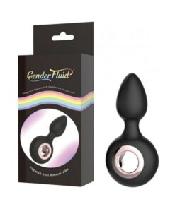 Gender Fluid Tremor Ring Plug Anal Vibe - Black