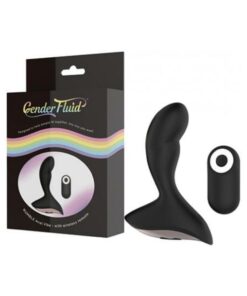 Gender Fluid Rumble Anal Vibe W/remote - Black