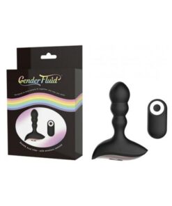 Gender Fluid Shake Anal Vibe W/remote - Black