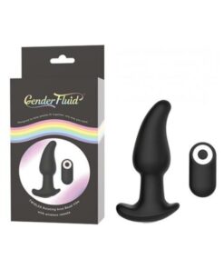 Gender Fluid Twirler Anal Vibe W/remote - Black