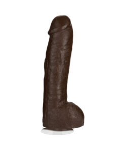 Bam Huge Realistic Cock 13 Inch - Brown