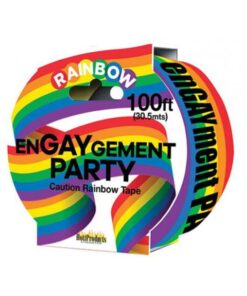 Engaygement - Rainbow Style - Caution Party Tape - 100'