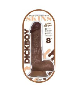 Dickboy Skins Dildo 8 In. Caramel Lovers