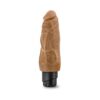 Dr Skin Cock Vibe #9 7.5  inches Vibrating Cock Mocha