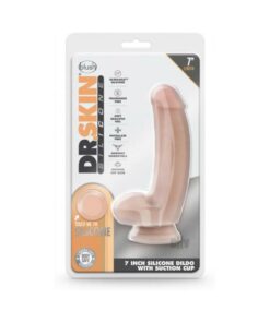Dr. Skin Dr. Samuel Dildo With Suction Cup Silicone 7 In. Vanilla