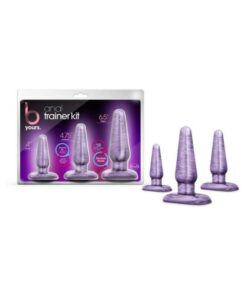 B Yours 3-piece Anal Trainer Kit Purple Swirl
