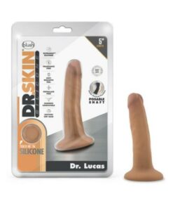 Dr. Skin Dr. Lucas Dong With Suction Cup Silicone 5 In. Mocha