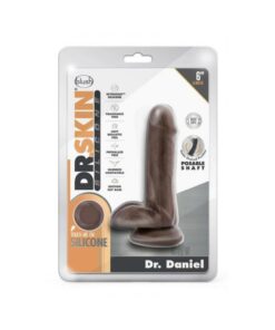 Dr. Skin Dr. Daniel Dildo With Suction Cup Silicone 6 In. Chocolate