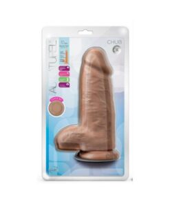 Au Naturel Chub Dildo 10 In. Mocha