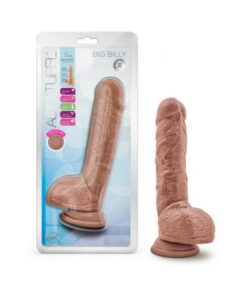 Au Naturel Big Billy Dildo 9 In. Mocha