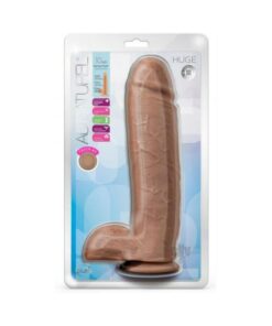 Au Naturel Huge Dildo 10 In. Mocha