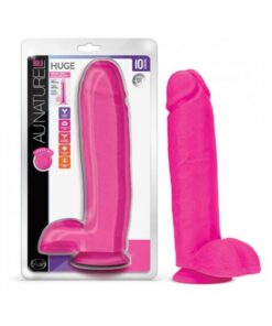 Au Naturel Bold Huge Dildo 10 In. Pink