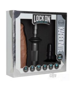 Lock On - Karbonite Dildo And Handle - Mocha