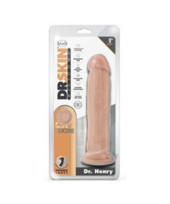 Dr. Skin Dr. Henry Dildo With Suction Cup Silicone 9 In. Vanilla