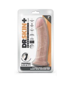 Dr Skin Plus Thick Pose Dildo 8 Vanilla