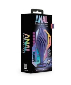 Anal Adv Matrix Swirl Bling Plug Sapphir